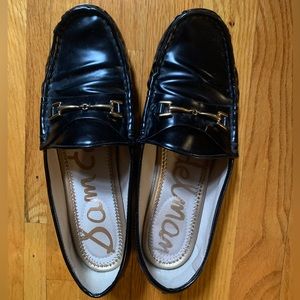 Black Patent Sam Edelman Horsebit Loafer
